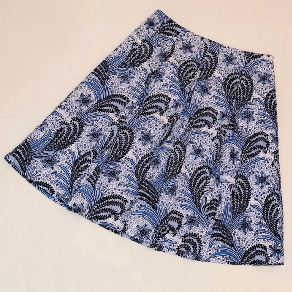 Talbots Petite Pleated Printed Skirt